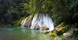 Images Dated 25th September 2012: Reach Falls, St. Thomas Parish, Jamaica, Caribbean