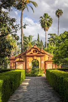 Palaces Collection: Real Alcazar gardens. Seville, Andalucia, Spain