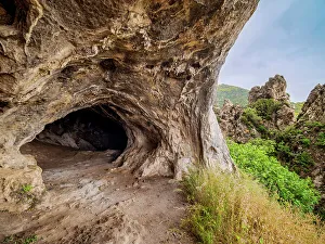 Loneliness Prints: The Real Cave of Pythagoras, Mount Kerkis, Samos Island, North Aegean, Greece