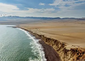Atacama Prints: Red Beach, elevated view, Paracas National Reserve, Ica Region, Peru