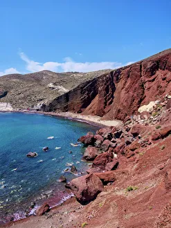 Thera Prints: The Red Beach, Santorini or Thira Island, Cyclades, Greece