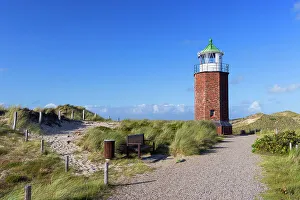 Kampen Prints: Red Cliffs (Rotes Kliff) lighthouse, Kampen, Sylt, Schleswig Holstein, Germany