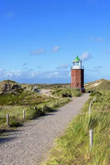 Kampen Prints: Red Cliffs (Rotes Kliff) lighthouse, Kampen, Sylt, Schleswig Holstein, Germany