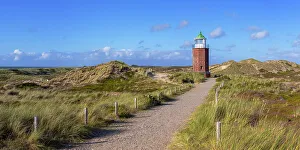 Kampen Prints: Red Cliffs (Rotes Kliff) lighthouse, Kampen, Sylt, Schleswig Holstein, Germany