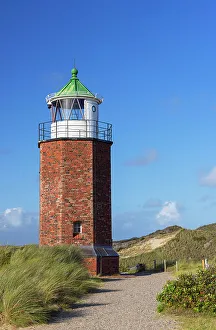 Kampen Prints: Red Cliffs (Rotes Kliff) lighthouse, Kampen, Sylt, Schleswig Holstein, Germany