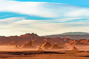 Red Rocks Prints: Red rocks eroded by wind, Desierto del Diablo, Devil's Desert, Puna, Argentina