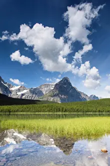 Range Prints: Reflection in Lower Waterfowl Lake, Banff National Park, Alberta, Canada