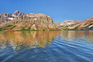 Mount Baker Prints: reflection of Mount Baker in Bow Lake - Canada, Alberta, Banff National Park
