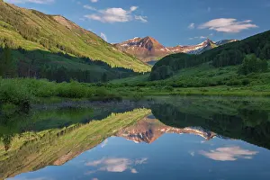 Crested Butte Prints: Reflection of Mount Baldy, Crested Butte, Colorado, USA
