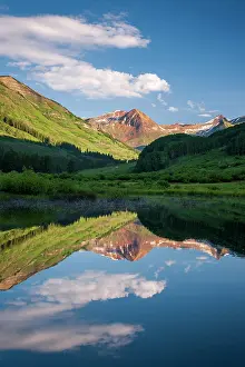 Crested Butte Prints: Reflection of Mount Baldy, Crested Butte, Colorado, USA