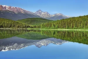 reflection at Patricia Lake - Canada, Alberta, Jasper National Park, Jasper