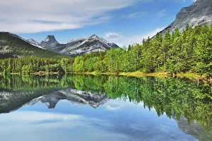 Mixed Forest Prints: reflection in Wedge Pond - Canada, Alberta, Kananaskis Country