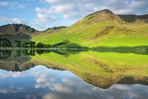 Reflections on Buttermere Lake, Lake District, UK