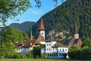 Reformed Castle Church, monastery and Interlaken Castle, Interlaken, Switzerland