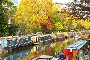 Regents Canal Prints: Regent's Canal, Little Venice, Maida Vale, London, England, UK