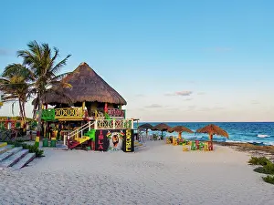 Al Fresco Prints: Reggae Beach Bar, Punta Sur, Cozumel Island, Quintana Roo State, Mexico