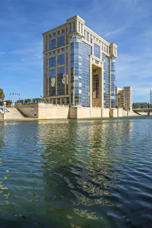 Herault Prints: Regional council building with La Lez, Antigone, Montpellier, Herault