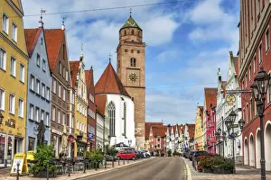 Donauworth Prints: Reichsstrasse street, Donauworth, Bavaria, Germany