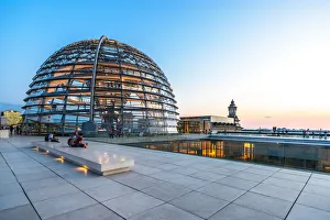 Reichstag Dome, Parliament building in Berlin, Germany, Europe
