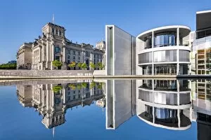 Architecture Collection: Reichstag, Paul Lobe Haus and River Spree, Berlin, Germany
