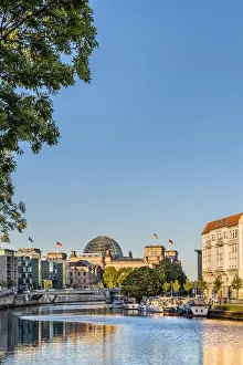 Reichstag Prints: Reichstag and River Spree, Berlin, Germany