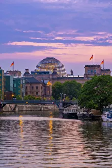 Reichstag Prints: Reichstag, River Spree, Berlin, Germany