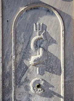 Relief at Ancient Agora, Athens, Attica, Greece