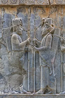Relief, Apadana Palace, Persepolis, ceremonial capital of Achaemenid Empire, Fars