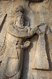 Relief of Shapur II (370), Taq-e Bostan, province Kermanshah, Iran