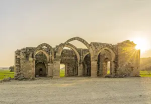 Cyprus Prints: The remains of Agios Mamas Church, a 16th-century Gothic church in Agios Sozomenos