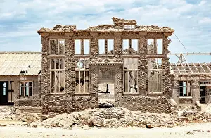 Abandoned Prints: Remains of the Casino in abandoned diamond mining town of Elizabeth Bay, Luderitz, Namibia