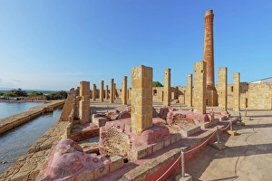 Industry Prints: Remains of the Tuna fishery plant, Vendicari, Noto Valley, Sicily, Italy