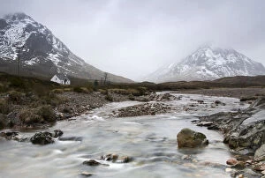 Images Dated 23rd November 2009: Remote cottage in Rannoch Moor, Scotland, UK
