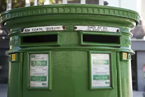 Republic of Ireland, Dublin, Green Postbox