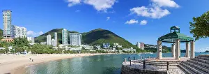 Apartments Prints: Repulse Bay Beach, Hong Kong Island, Hong Kong, China