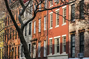 Residential Area Prints: Residential area at Greenwich Village, Manhattan, New York, USA
