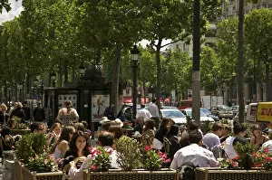 Restaurant on the Avenue des Champs Elysees, Paris, France