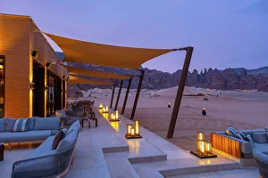 Ashar Valley Prints: Restaurant at the Banyan Tree resort, Ashar Valley, Al-Ula, Medina Province, Saudi Arabia