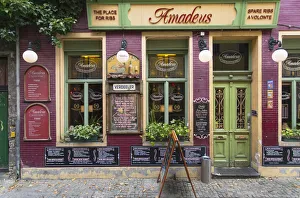 Images Dated 14th November 2016: Restaurant in Patershol, Ghent, Flanders, Belgium