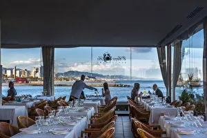 Restaurant, Port Olimpic, Barcelona, Catalonia, Spain