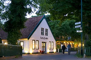 Spiekeroog Prints: Restaurant, Spiekeroog, the East Frisians, Germany