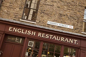 Images Dated 25th May 2012: Restaurant next to Spitalfields Market, London, England, UK