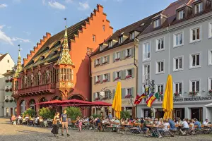 Market Place Prints: Restaurants near historischen Kaufhaus (historical Merchant's Hall) on Munsterplatz Square