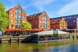 Esplanade Prints: Restaurants in The Old Port Area of Klaipeda, Klaipeda, Lithuania