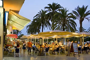 Images Dated 1st May 2009: Restaurants, Sant Antoni, Ibiza, the Balearic Islands, Spain