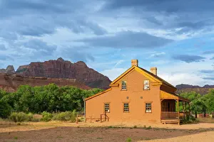 Ghost Town Prints: Restored abandoned building in Grafton ghost town near Rockville