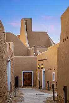 Historic Building Prints: Restored mud brick buildings, At-Turaif World Heritage Site, Diriyah, Riyadh, Saudi Arabia