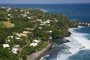 Reunion Island, South Reunion, Manapany-les-Bains seaside town