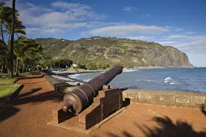Reunion Island, St-Denis, view of La Montaigne from Le Barachois waterfront