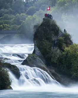 Schaffhausen Prints: Rheinfall at Schaffhausen, Switzerland